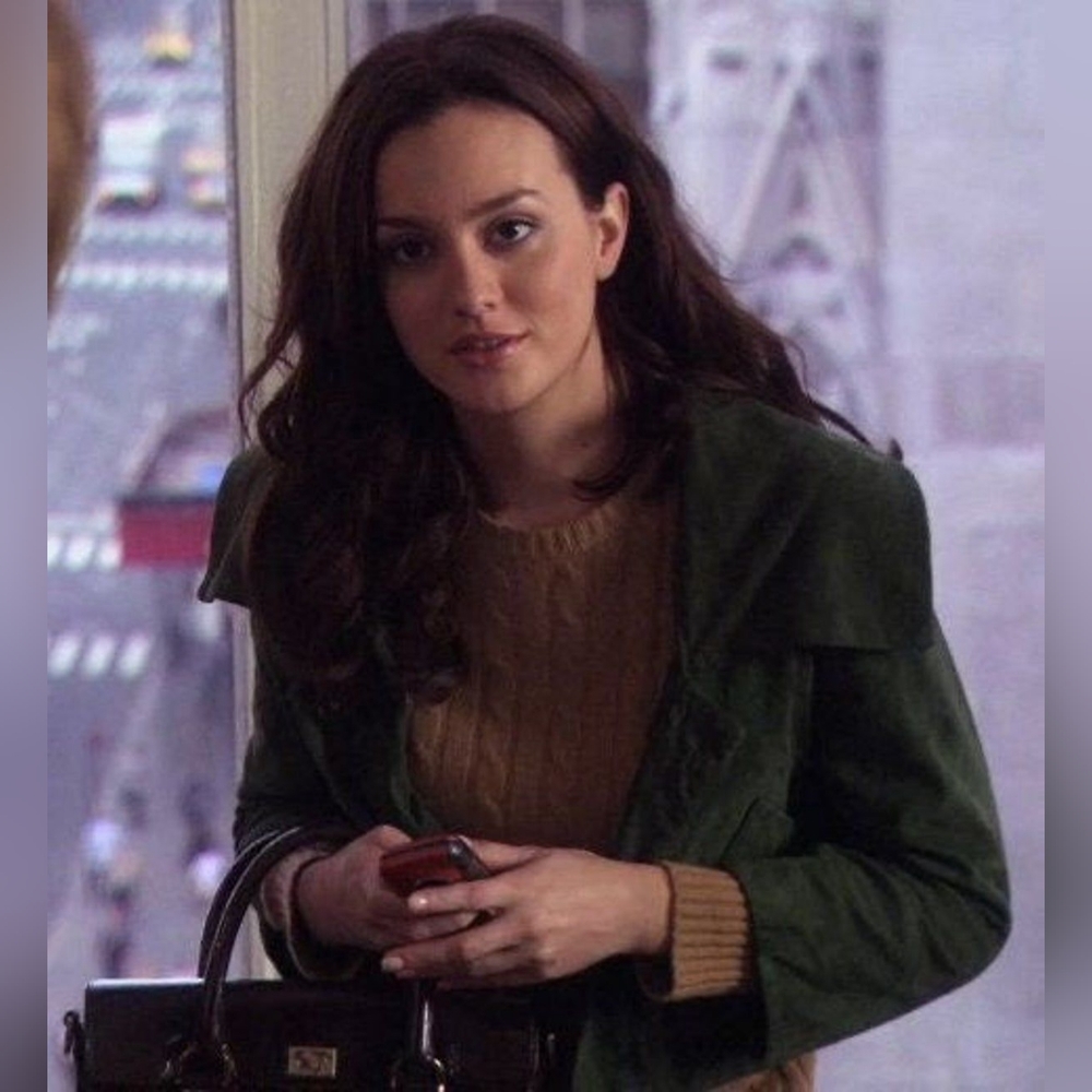 Gossip Girl Blair Waldorf Diane Von Furstenburg Green Jacket